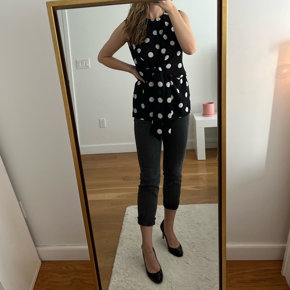 Light dotted top, Ann Taylor, Size M